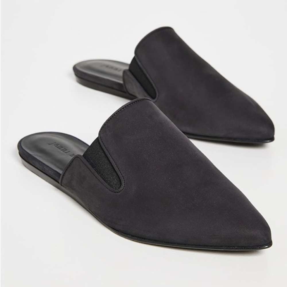 Jenni Kayne Women’s Black Oiled Leather Mules EU 39/ US 9
